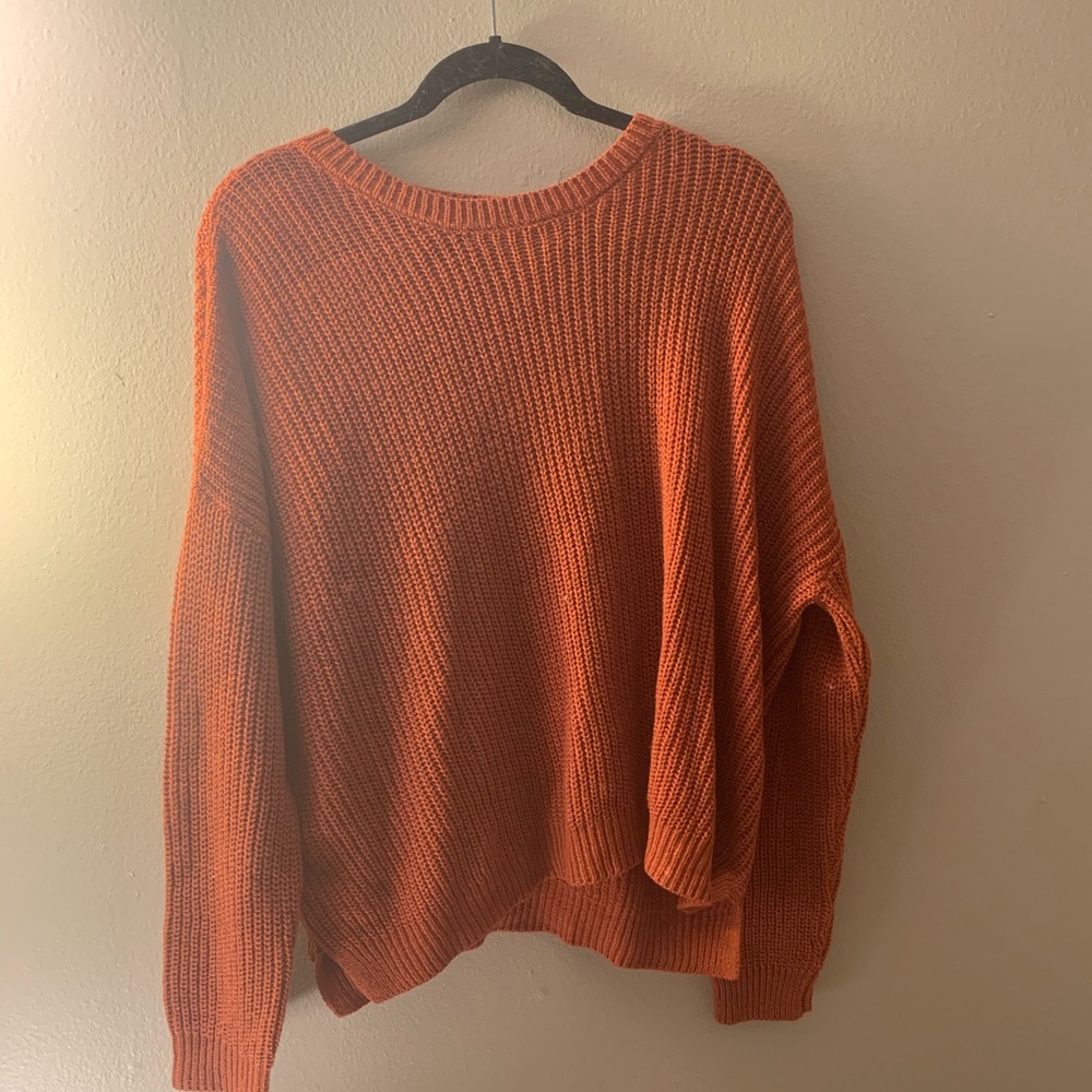 Orange Knit Sweater